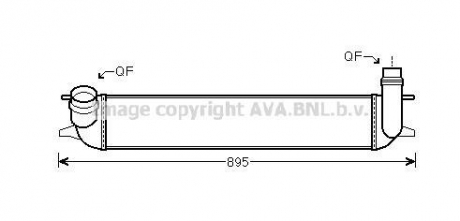 Інтеркулер RENAULT LAGUNA (2008) 2.0 DCI (вир-во AVA) AVA COOLING RTA4462
