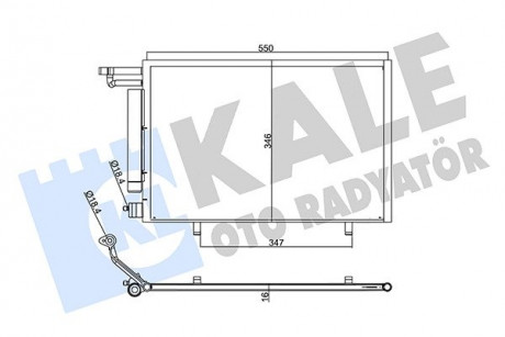 Радіатор кондиціонера Ford B-Max, Fiesta VI KALE OTO RADYATOR 357775