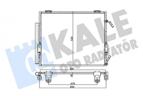 Радиатор кондиционера Toyota Tundra KALE OTO RADYATOR 358005