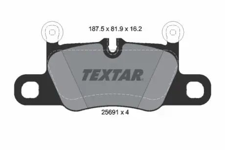 Комплект тормозных колодок TEXTAR 2569101