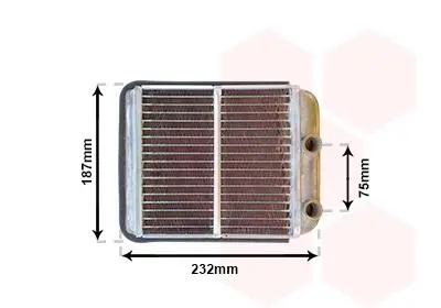 Радіатор обігрівача MITSUBISHI L200/GALANT5 ALL 96-03 Van Wezel 32006186