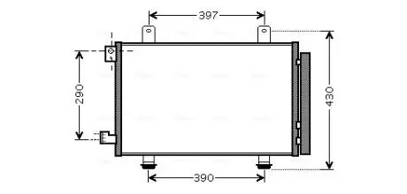 Радиатор кондиционера AVA AVA COOLING SZ5090D