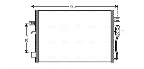 Радіатор кондиціонера Dodge Journey 09> MT AVA AVA COOLING CR5139