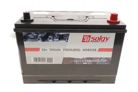 Стартерна батарея (акумулятор) SOLGY 406028
