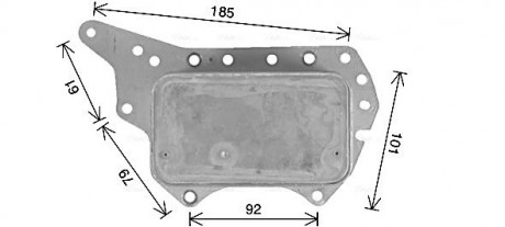 Радиатор масляный AVA AVA COOLING RT3657