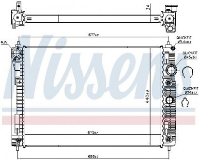 Теплообменник NISSENS 606515