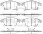 Гальмівні колодки пер. з датчиком зносу FORD GALAXY III/MONDEO/S-MAX 1.0-2.5 14- Woking P13493.22 (фото 1)