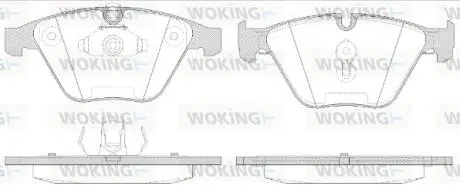 Комплект тормозных колодок Woking P9573.50