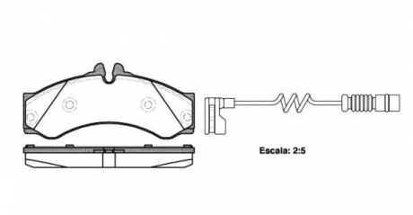 Комплект тормозных колодок Woking P7143.12 (фото 1)