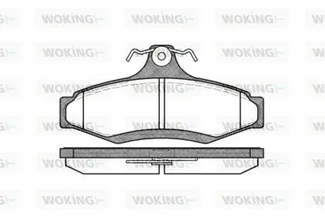 Комплект тормозных колодок Woking P7463.10