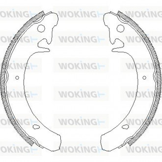 Гальмівні колодки задн. Kalina/Priora/Samara/Slavuta (76-18) Woking Z4129.00