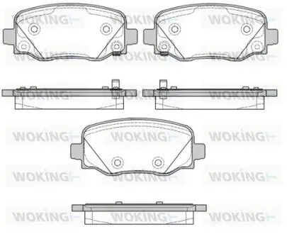 Колодки тормозные диск. задн. Woking P14783.02