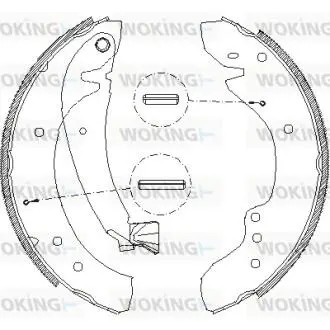 Комлект тормозных накладок Woking Z4718.00
