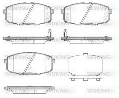 Гальмівні колодки пер. Hyundia i30/KIA C\'eed 02- Woking P11383.12