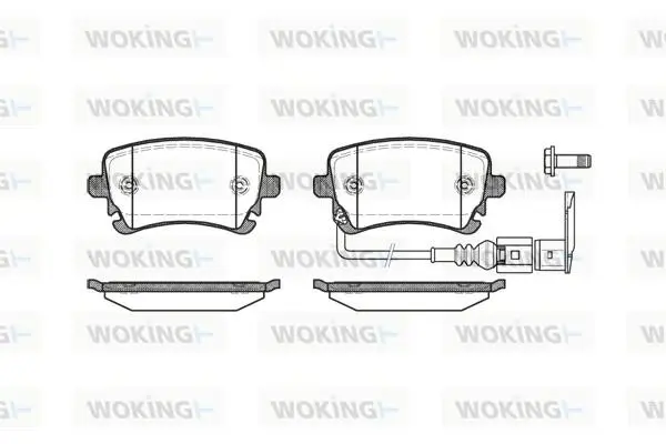 Колодки тормозные диск. задн. Woking P9973.11 (фото 1)