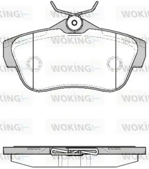 Колодки тормозные дисковые PSA Jumpy Expert II 07> / задн Woking P13993.00
