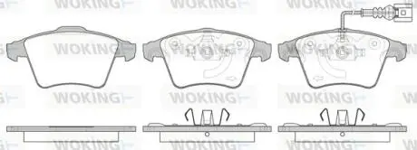 Колодки тормозные дисковые VW T5-T6 / перед Woking P11453.11