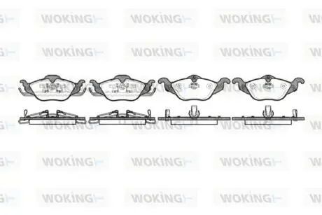 Комплект тормозных колодок Woking P7843.02