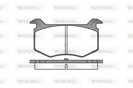 Комплект тормозных колодок Woking P2883.00