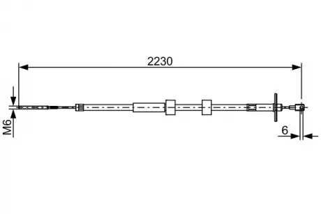 Трос BOSCH 1987482500