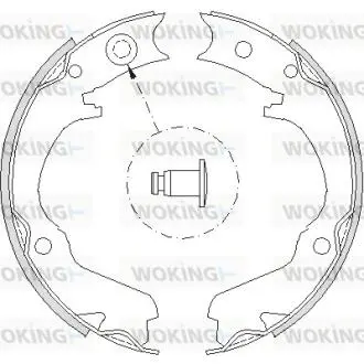 Колодки тормозные Woking Z473400