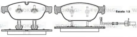 Колодки тормозные дисковые Audi A6 A7 13>18 A8 11>18 / перед (P15413.02) Woking P1541302