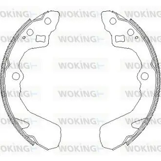Колодки гальмівні бараб. задн. (Remsa) Suzuki Swift 05> (Z4386.00) Woking Z438600
