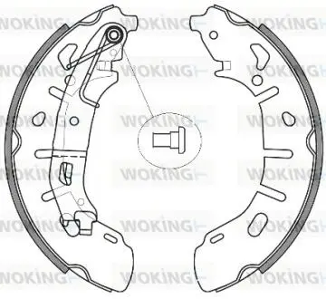 Колодки тормозные Woking Z426300