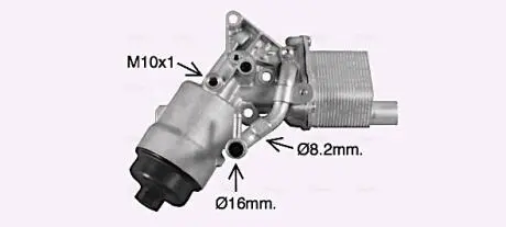 Радіатор масляний CHEVROLET/ OPEL в зборі (AVA) AVA COOLING OL3702H