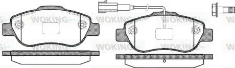 Колодки тормозные дисковые VAG Golf VII Passat B8 Tiguan II / PSA Nemo Bipper 08 Woking P1000311