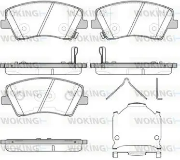Колодки гальмівні Woking P1512304