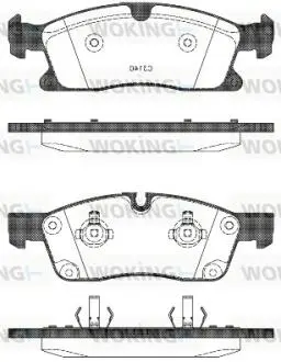 Колодки тормозные дисковые MB GL166 GLE166 ML166 11>15 15> / перед (P15303.10) W Woking P1530310