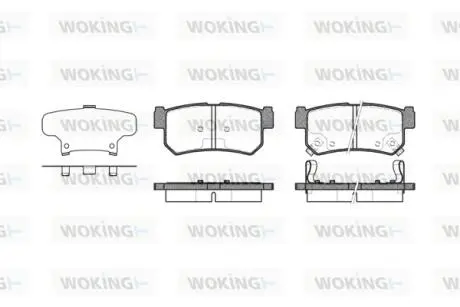 Колодки тормозные Woking P646362