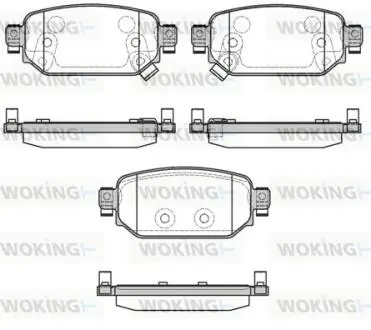 Колодки гальмівні Woking P1631302