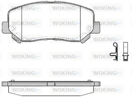 Колодки гальмівні Woking P1413322