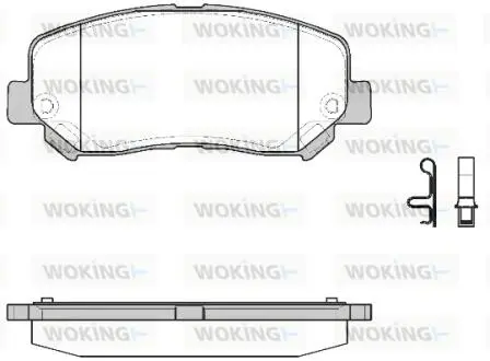 Колодки гальмівні Woking P1413322