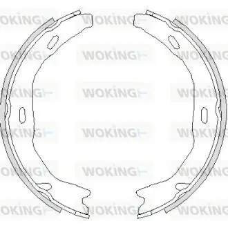 Колодки тормозные барабанные MB C204 / ручн. торм. (Z4751.00) Woking Z475100