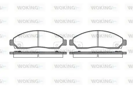 Колодки гальмівні диск. перед. (Remsa) GREAT WALL Hover 05> 10> (P11983.14) Woking P1198314