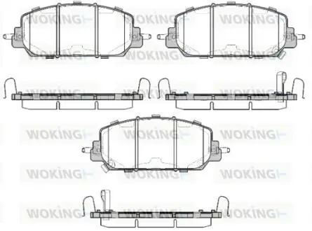 Колодки тормозные дисковые Honda CR-V 2,4i 17&gt; / перед (P14083.22) Woking P1408322 (фото 1)