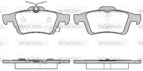 Колодки гальмівні диск. задн. (Remsa) Ford Focus III (P9423.11) Woking P942311