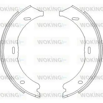 Колодки тормозные бараб. задн. Woking Z474500