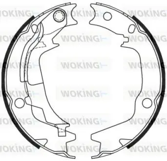 Колодки тормозные Woking Z424400