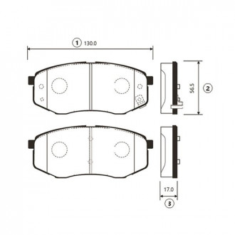 Колодки гальм Hyundai Tucson IX20, IX35 FWD 10 - передн. OLD CKKH-41 CTR GK0495