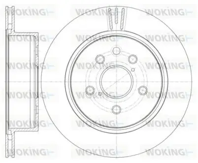 Диск тормозной Lexus GS 05> / задн (кратно 2 шт.) Woking D6125510