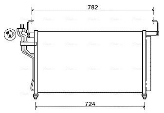 Конденсор кондиціонера Hyundai H-1 07-15 (Ava) AVA COOLING HY5315D