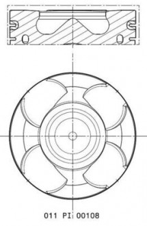 Поршень MAHLE KNECHT 011 PI 00108 001