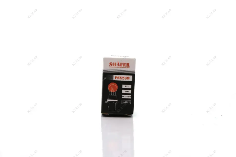 Лампа накалювання PSX26W 12V26W (картонна упаковка по 1шт) SHAFER SL2021 (фото 1)