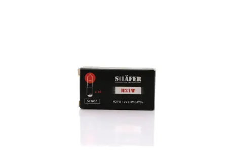 Лампа накалювання H21W 12V21W (картонна упаковка по 10шт) SHAFER SL2035