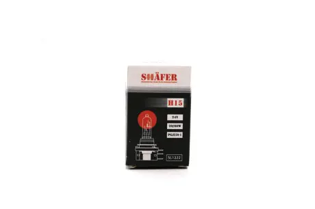 Лампа галогенова H15 24V20/60W (картонна упаковка 1шт) SHAFER SL1222