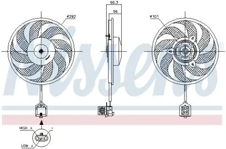 Вентилятор NISSENS 85596